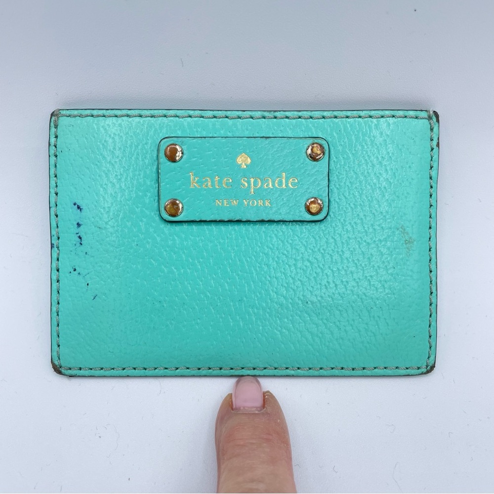 Kate Spade Wallet/Card Holder OS Tiffany Blue - Picture 2 of 15